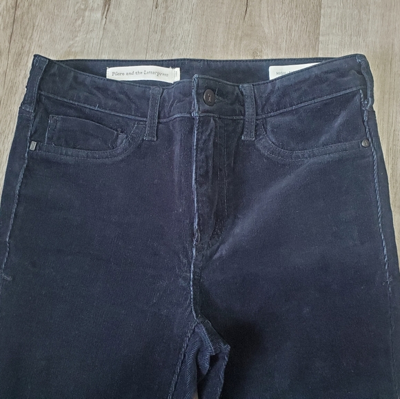 Anthropologie Pilcro and the letterpress Navy Blue Corduroy High-Rise Pants 27 - Picture 5 of 16